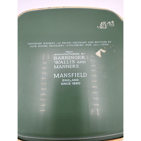 Jack Daniel’s Old No.7 Metal Whiskey Tray Vintage Bar Decor 7.5” - Picture 7 of 7